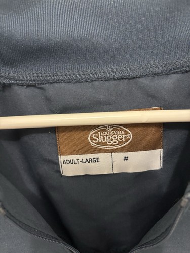 Louisville Slugger Baseball Shirt Zip Up Pullover Size Extra large Navy Men’s - Picture 2 of 8