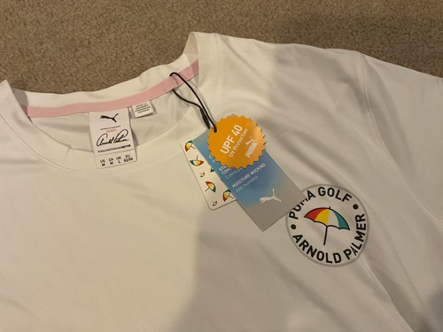 Puma Golf T Shirt Mens M Arnold Palmer on Frt/Rr Cloudspun - Picture 2 of 5