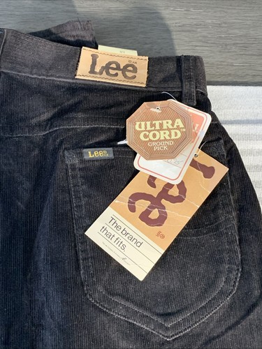 Pantalones de pana Lee de colección 70-80 pierna recta Ms Rider nuevos con etiquetas Union Label 18 🔥 - Imagen 2 de 14