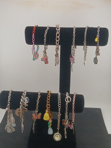 lot of 13 assorted charm bracelets Disney Sanrio Hasbro Charm it MGA
