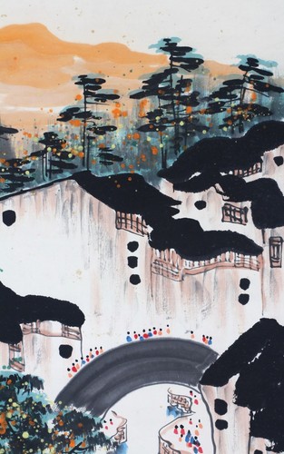 Chinese Scroll Painting hand-painted for Collection Core Zize136*68cm - Picture 2 of 8