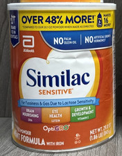 NEW Similac Sensitive Infant Formula w/Iron OptiGRO 29.8oz Powder EXP: 02/01/26