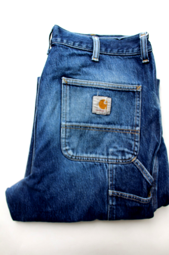 Carhartt Single Knee Pant Jeans W36 L32 mid blue denim LEVH955 - Bild 1 von 13