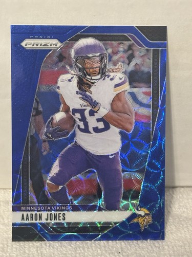 2024 Prizm Aaron Jones Choice Blue /14 Vikings No. 186