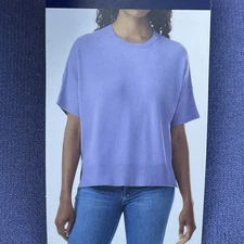 Splendid Women's L Blouse Blue Viscose Blend e0442