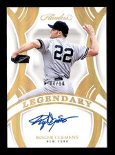 ROGER CLEMENS 2025 PANINI FLAWLESS LEGENDARY GOLD ON CARD AUTO #04/10 T7025