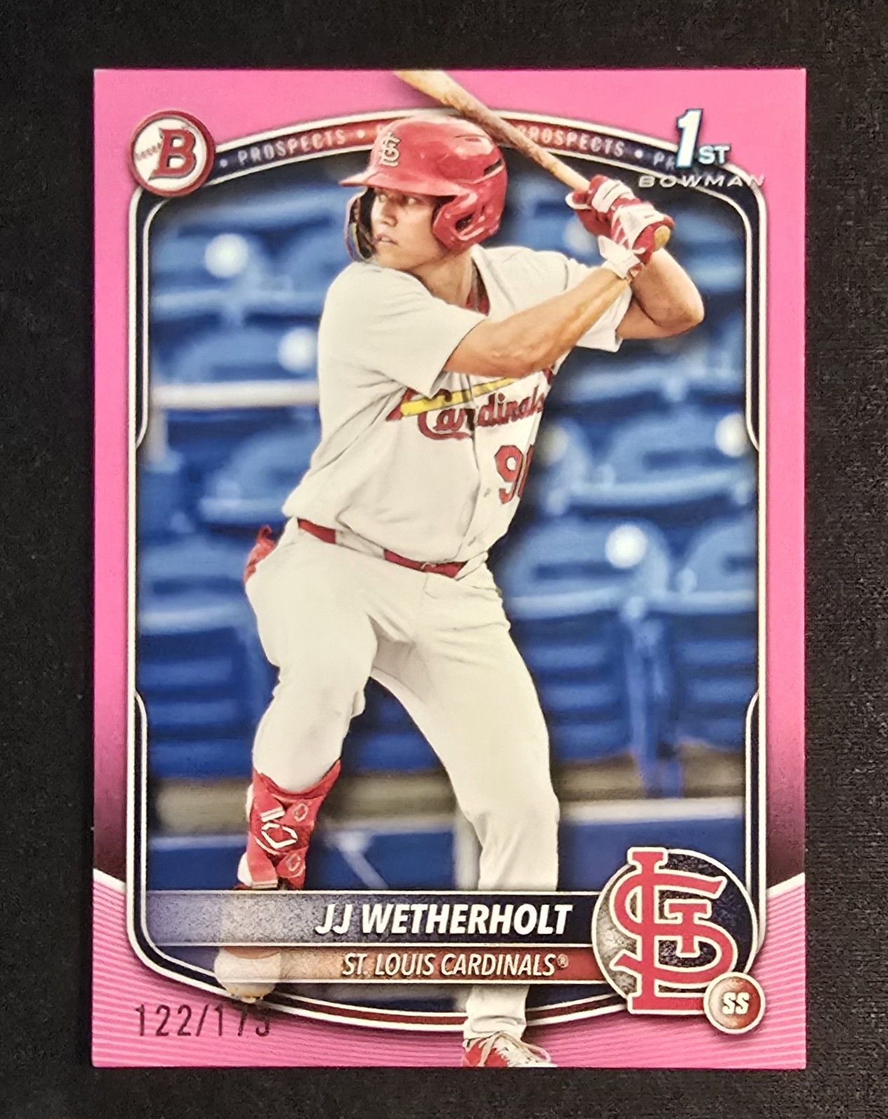 JJ Wetherholt 2025 Bowman 1st  /175 Pink #BP-22 St. Louis Cardinals
