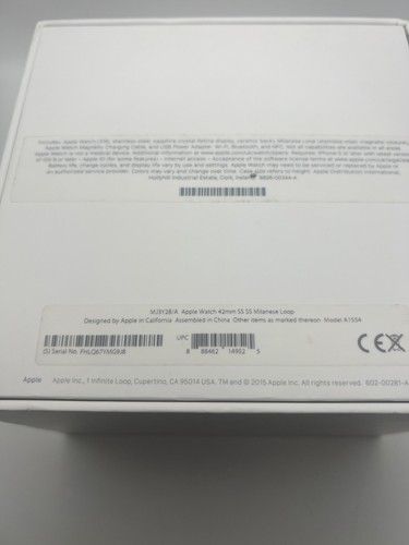 Apple Watch 1st Generation 42mm Stainless Steel CIB Great Condition Ready To Use - Afbeelding 14 van 15