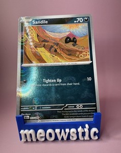 Sandile - Master Ball Holographic - 057/086 SV Black Bolt - Pokemon Card NM/M