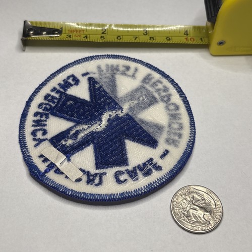 Iron Sew On Patch - Emergency Medical Care First Responder BgX - Picture 3 of 3