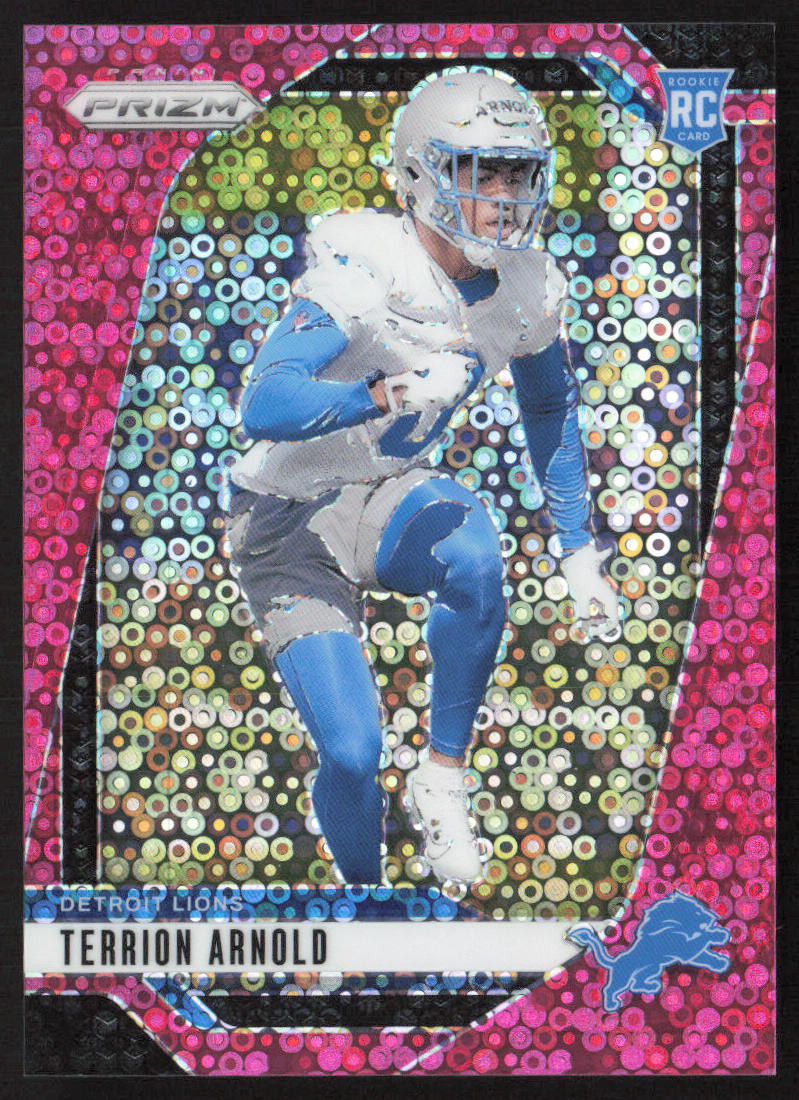 Terrion Arnold 2024 Panini Prizm No Huddle Pink 14/25 #389 SN,RC