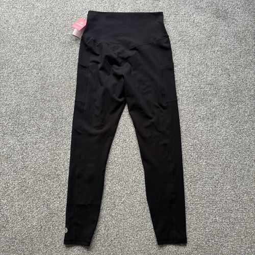 Natal Active Luxe Maternity & Postnatal Sports Leggings - Soft Black - Size 12 - Picture 2 of 8