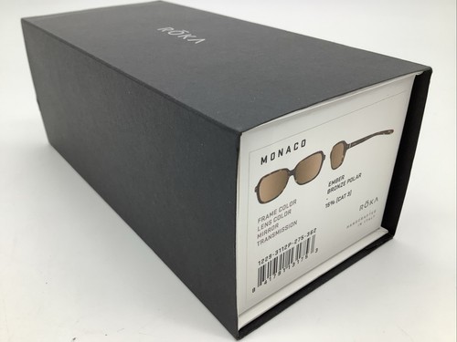 Roka Monaco Sunglasses Ember Frame Bronze Polar Lenses ORIGINAL BOX ONLY - Picture 1 of 6