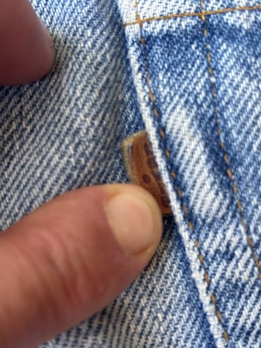 Vintage 1986 Levi’s Jeans USA Made Two Horse Brand Leather Tab Mens Size 36x30 - Picture 3 of 13