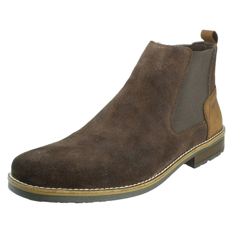 Herren Rieker Wildleder Reißverschluss Chelsea Stiefeletten - 33253 - Bild 1 von 1