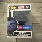 Funko Pop Marvel Beast Flocked 643 Walmart  exclusive