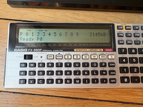 NEW Casio FX 880P computer BASIC calculator (better than FX-850P) - 32 KB NEW ! - Imagen 5 de 13