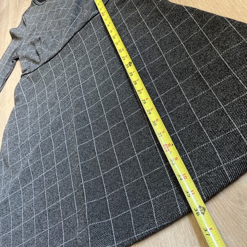 Banana Republic Damenkleid Größe 8P grau schwarz Muster 3/4-Ärmel neu mit Etikett - Bild 7 von 9