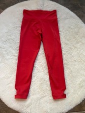 Old Navy Girls Size Medium 8 Mid Rise PowerPress Ankle Cutout 7/8 Leggings