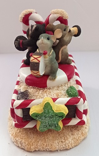 Charming Tails Sugar Time Band Fitz Floyd Member Exclusive Mouse Raccoon Rabbit - Picture 1 of 6