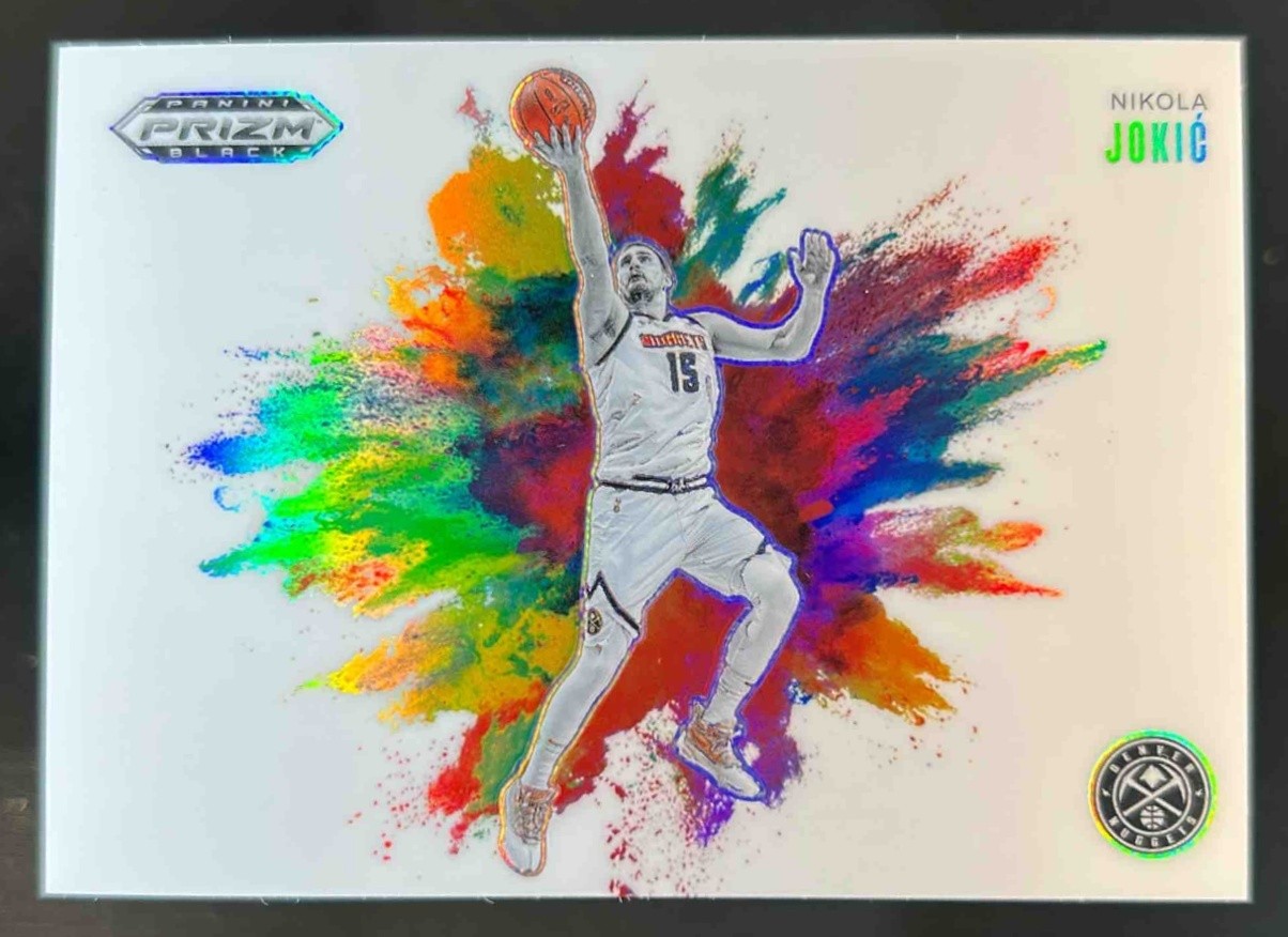 2024-25 Prizm Black Nikola Jokic Color Blast SP #8 Nuggets