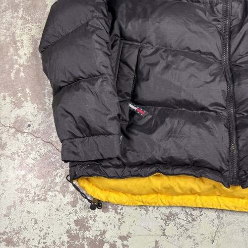 Vintage 90’s Tommy Hilfiger Puffer Jacket Men’s XL Down Fill Colorblock Hip Hop - Picture 5 of 10