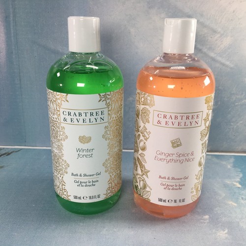 Crabtree & Evelyn Winter Forest & Ginger Spice Shower Gel, 2 Pack, 16.9 oz Each - Picture 8 of 8