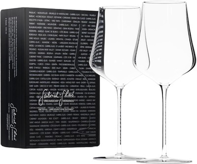 Gabriel-Glas StandArt Crystal Wine Glasses, Set of 2 with Gift Box - Clear 