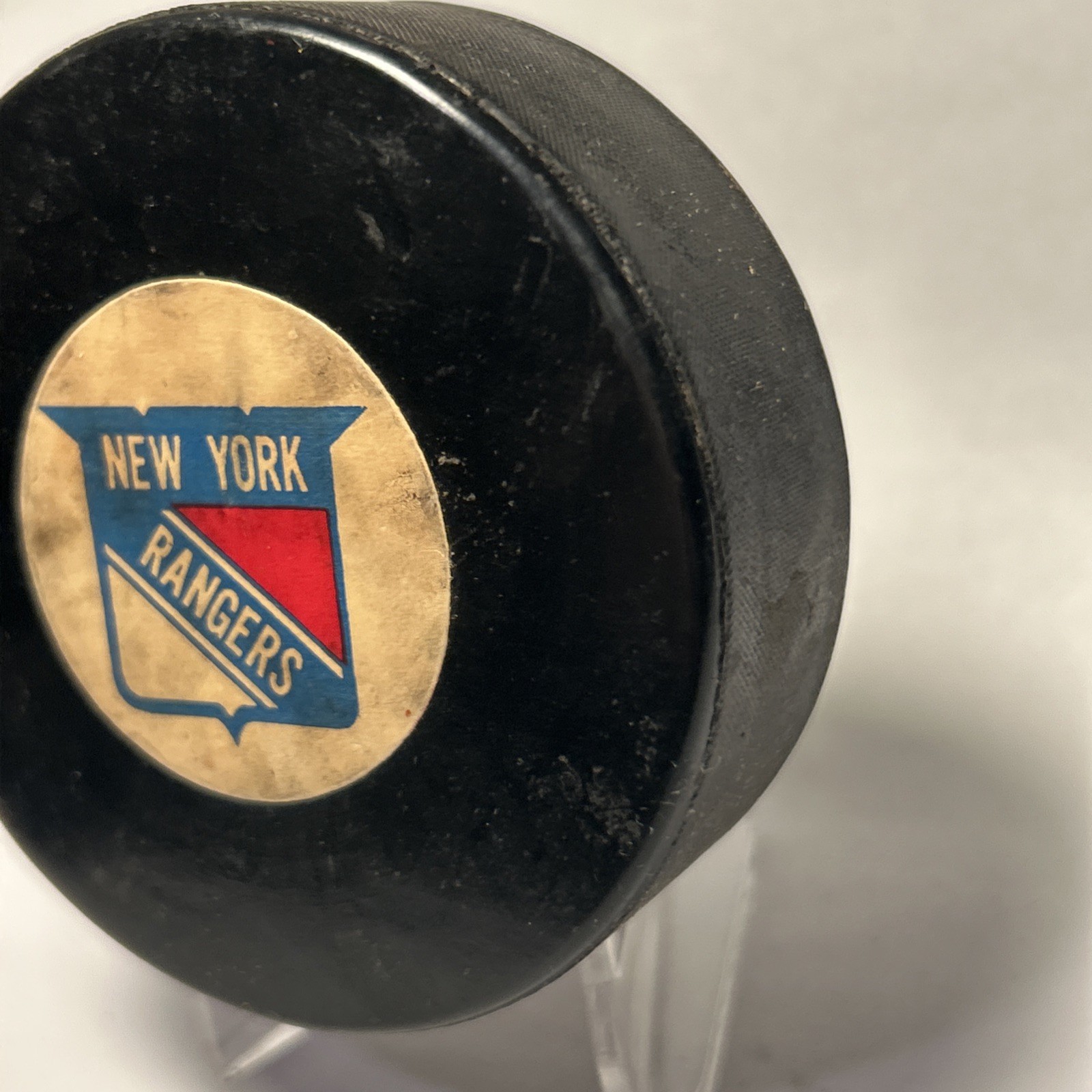 New York Rangers NHL Official Game Puck Converse Art Ross Vintage USA thumbnail 7