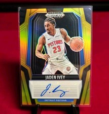 Jaden Ivey Prizm Black Gold Auto /10 - Detroit Pistons / Chicago Bulls