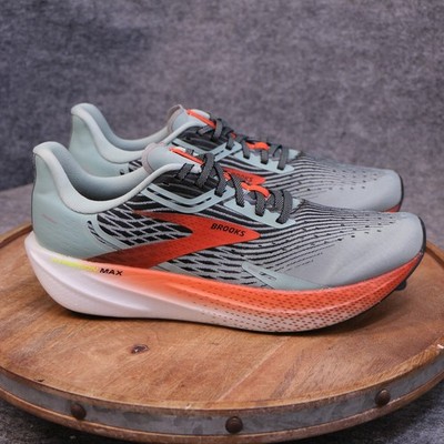 Brooks Hyperion Max Running Shoes Mens Size 11 D Grey Orange Blue 1103901D426