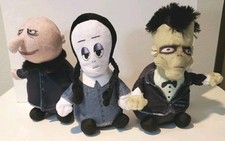 The Addams Family Plush Set Lurch,Wednesday, Uncle Fester 7" Squeeze 🎶 2019 