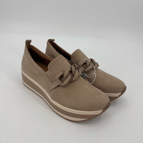 Mad Love Tan Maryanne Platform Loafers Chain Sneakers Shoes Slip On Size 11 - Picture 2 of 8