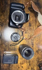 Canon EOS Rebel T3 Camera Kit w/ 18-55mm lens  battery cleaned  Battery