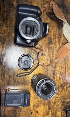Canon EOS Rebel T3 Camera (Kit w/ 18-55mm lens) & battery cleaned + Battery