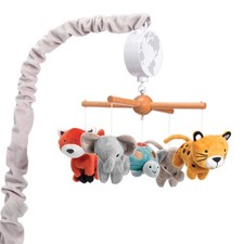 Lambs Ivy Wild Life Musical Baby Nursery Crib Mobile - Protect the Animals