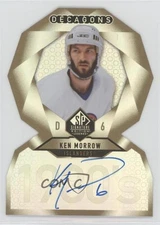 2020-21 Upper Deck SP Signature Edition Legends Decagons Gold Ken Morrow Auto
