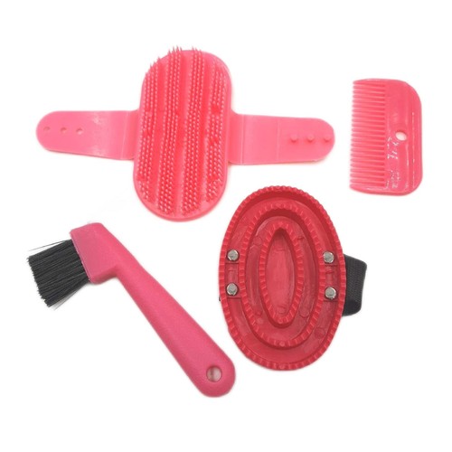 Joellfuner Pflegeset Pferdezubehör Tasche Pferde Pflege Set Kinder Spielzeug Pfe - Bild 2 von 5