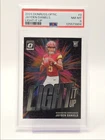 JAYDEN DANIELS 2024 DONRUSS OPTIC LIGHT IT UP ROOKIE RC PSA 8 Q5677