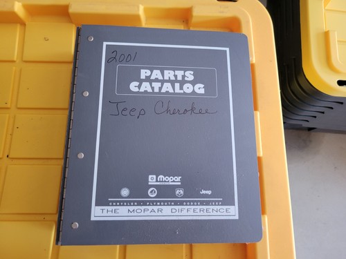 2001 Jeep Cherokee XJ Dealership Counter Factory Parts Manual Binder  OEM