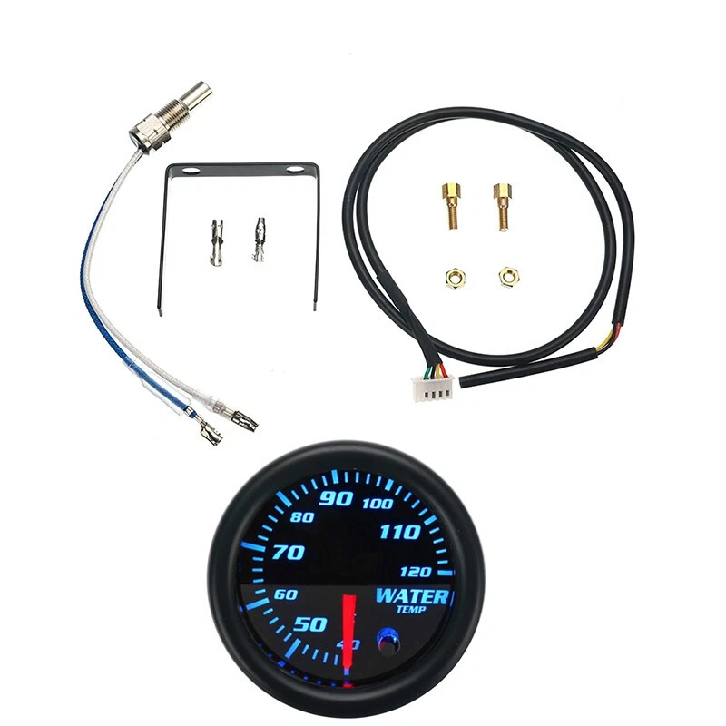 Universal 12V Coche SUV 2" 7 Colores LED Refrigerante Agua Temperatura Medidor + Cable Foto 3 de 4