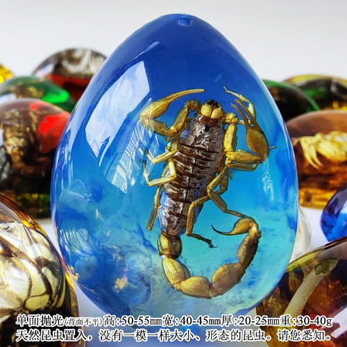 1Pc Exquisitely Amber Pendant Insect Specimen Necklace Hanging Accessories - Picture 8 of 9