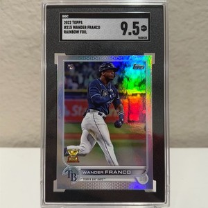 2022 Topps Series 1 Rainbow Foil Rookie RC Wander Franco #215 SGC 9.5