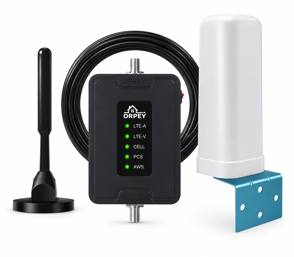 5G 4G LTE Cell Phone Signal Booster 700/850/1700/1900MHz Car RV Truck Voice Data - Image 1 of 1