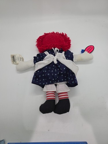 Muñeca de peluche vintage Raggedy Ann Applause Musical 17" nueva con etiquetas - Imagen 5 de 5