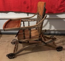 Antique Convertible High Chair From The Late 19th Century