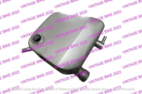 BSA Goldstar Catalina 1956-63 Pre-unit Oil Tank Silver + Cap / FIT FOR - Picture 7 of 7