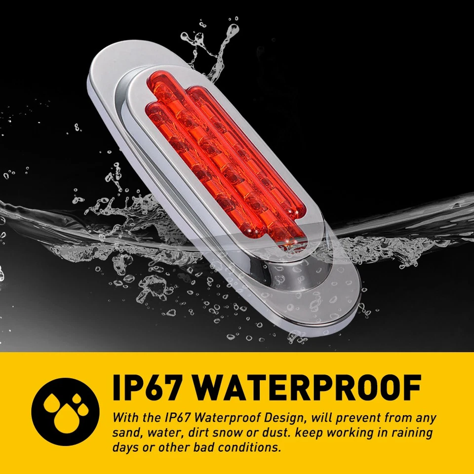 Luz indicadora lateral universal LED para camión lámpara indicadora remolque camión autobús furgoneta SUV Foto 3 de 4