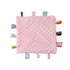 Tag Security Blankets for Babies, Soft Small Loveys for Girls, Baby Comforter...