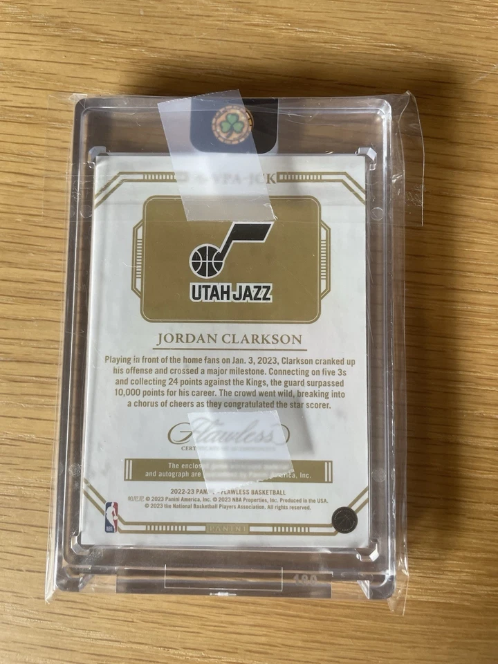 Parche vertical automático Panini Flawless Jordan Clarkson 2022-23 15/09 - VPA-JCK Foto 3 de 3